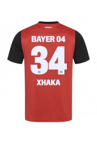 Fotbalové Dres Bayer Leverkusen Granit Xhaka #34 Domácí Oblečení 2024-25 Krátký Rukáv